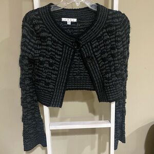 CAbi Black Textured Cardigan- womens XS-92